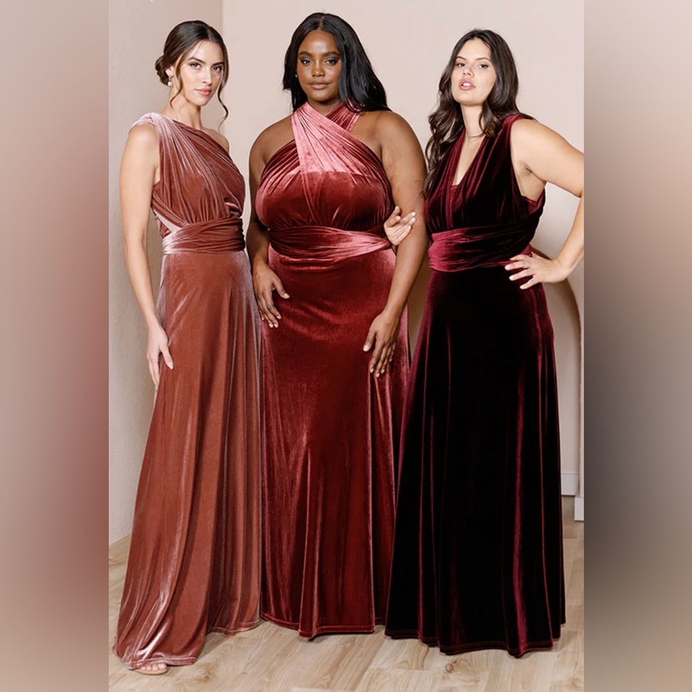 Elegant Velvet Evening Gown